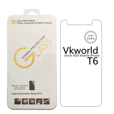 Мода для Vkworld T6 Закаленное стекло пленка высокое качество тонкое Переднее