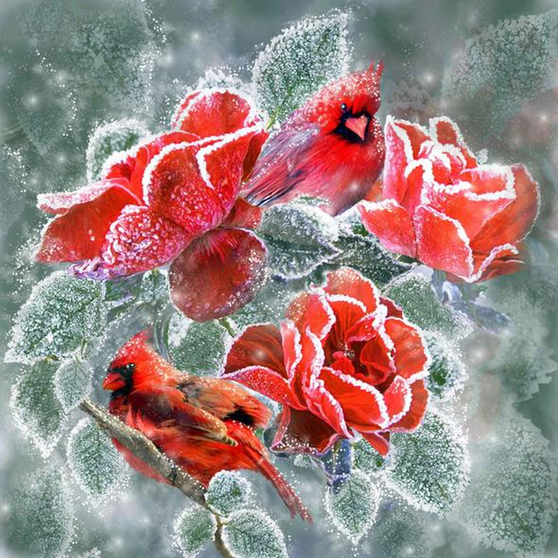 GLymg 5d Diamond Embroidery Handicrafts Diy Rhinestones Embroidery Red Roses And Red Bird Diamond Wall Art Decor
GLymg 5d Diamond Embroidery Handicrafts Diy Rhinestones Embroidery Red Roses And Red Bird Diamond Wall Art Decor