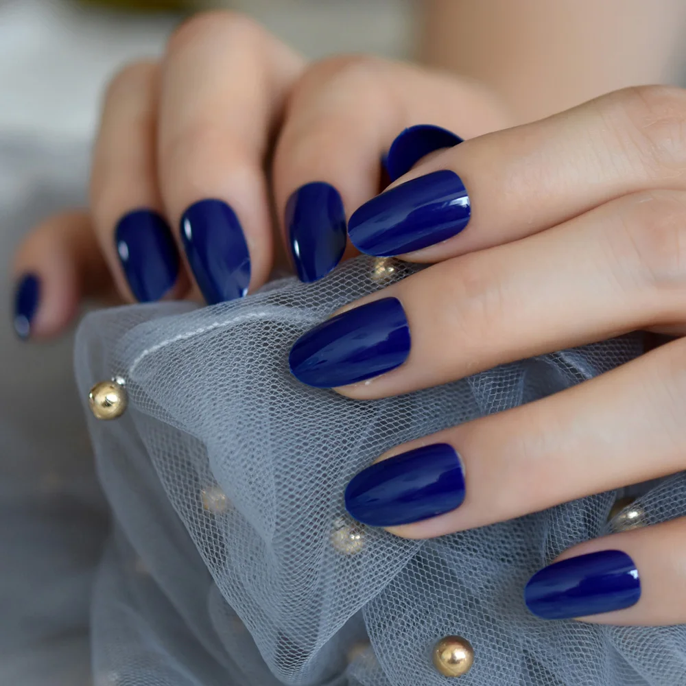 UV Gel Small Oval Faux Nails Diamond Blue Glossy Polish Cover Designed Nail Artificial Tips with Gluetabs 24pcs
UV Gel Small Oval Faux Nails Diamond Blue Glossy Polish Cover Designed Nail Artificial Tips with Gluetabs 24pcs
