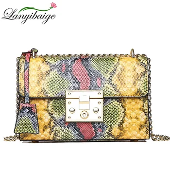 2019 Hot Vintage Snake Print Women Handbag High Quality Leather Designer Ladies Shoulder Bag Fashion Lock Women Messenger Bags
2019 Hot Vintage Snake Print Women Handbag High Quality Leather Designer Ladies Shoulder Bag Fashion Lock Women Messenger Bags