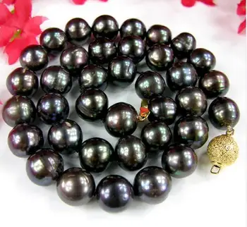 Large 9x10mm Black Baroque Shape Cultured Freshwater Pearl Bead Necklace Choker 17"
Large 9x10mm Black Baroque Shape Cultured Freshwater Pearl Bead Necklace Choker 17"