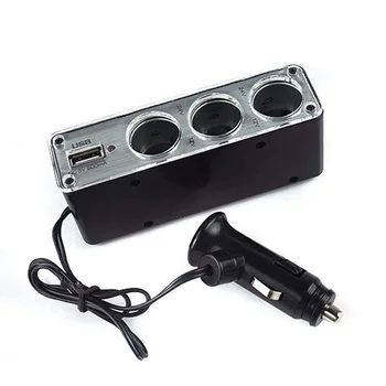Universal Multi-function 3-Socket Cigarette Lighter Power Distributor 12V Adapter With 5V USB Port Car Charger Heat Resistant
Universal Multi-function 3-Socket Cigarette Lighter Power Distributor 12V Adapter With 5V USB Port Car Charger Heat Resistant