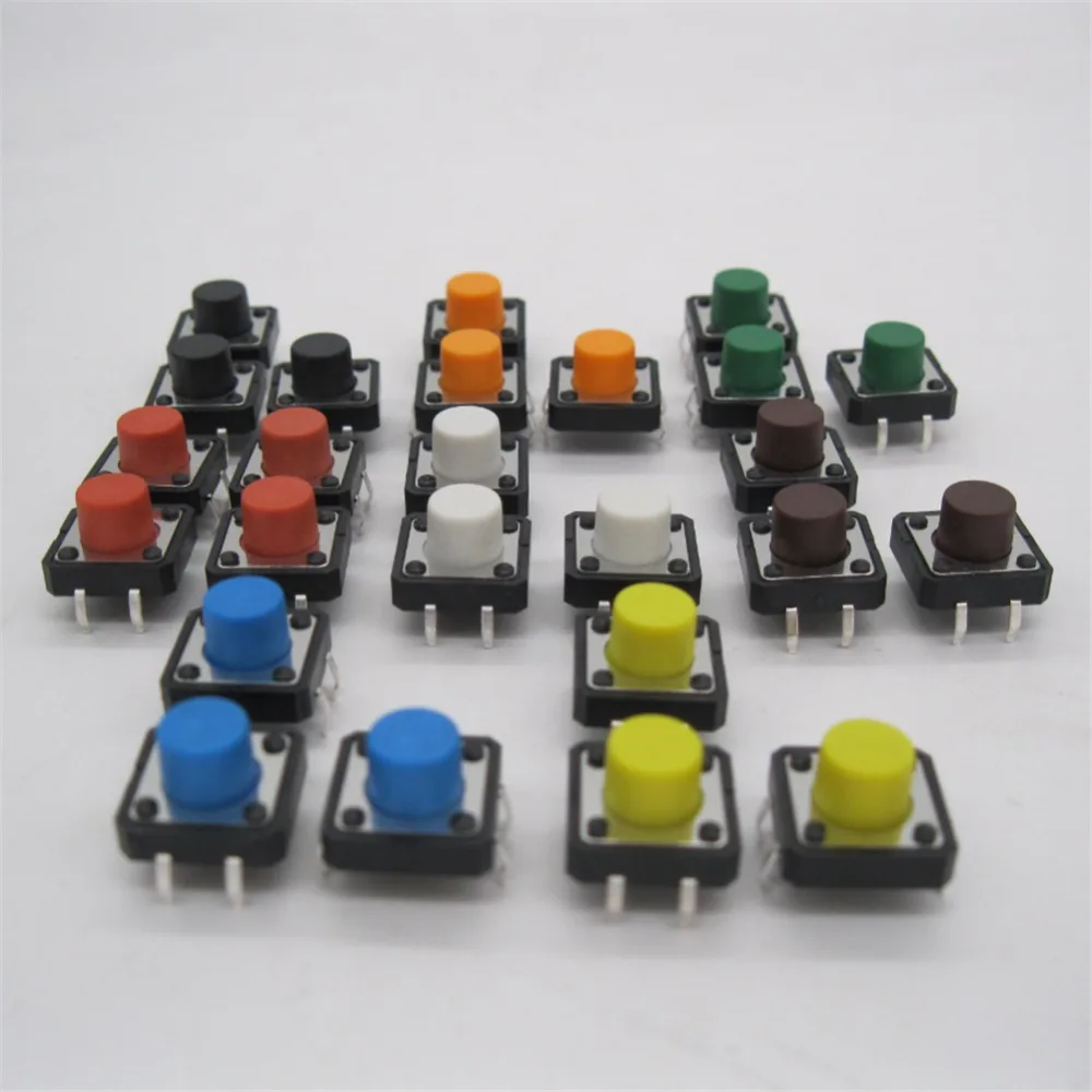 80 Pcs 12x12mmx7mm PCB Momentary Tactile Tact Push Button Switch 4 Pin DIP 12*12*7mm
80 Pcs 12x12mmx7mm PCB Momentary Tactile Tact Push Button Switch 4 Pin DIP 12*12*7mm