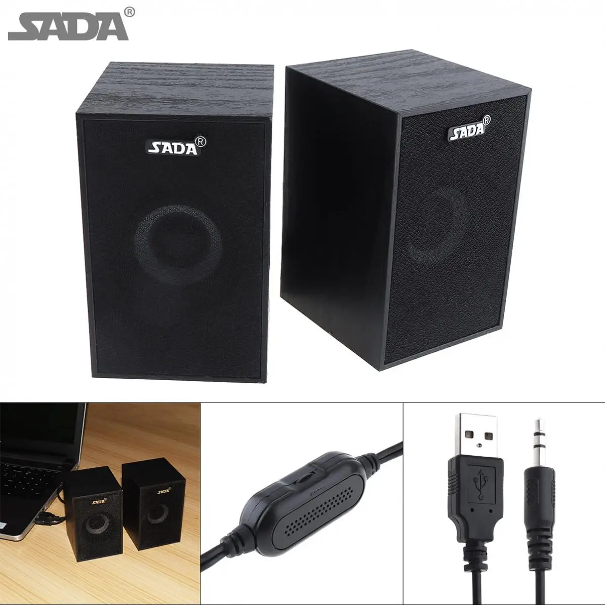 SADA Portable Mini Wooden Subwoofer Computer Speaker with 3.5mm Audio Plug and USB 2.0 Interface for DVD TV Desktop PC Laptop
SADA Portable Mini Wooden Subwoofer Computer Speaker with 3.5mm Audio Plug and USB 2.0 Interface for DVD TV Desktop PC Laptop