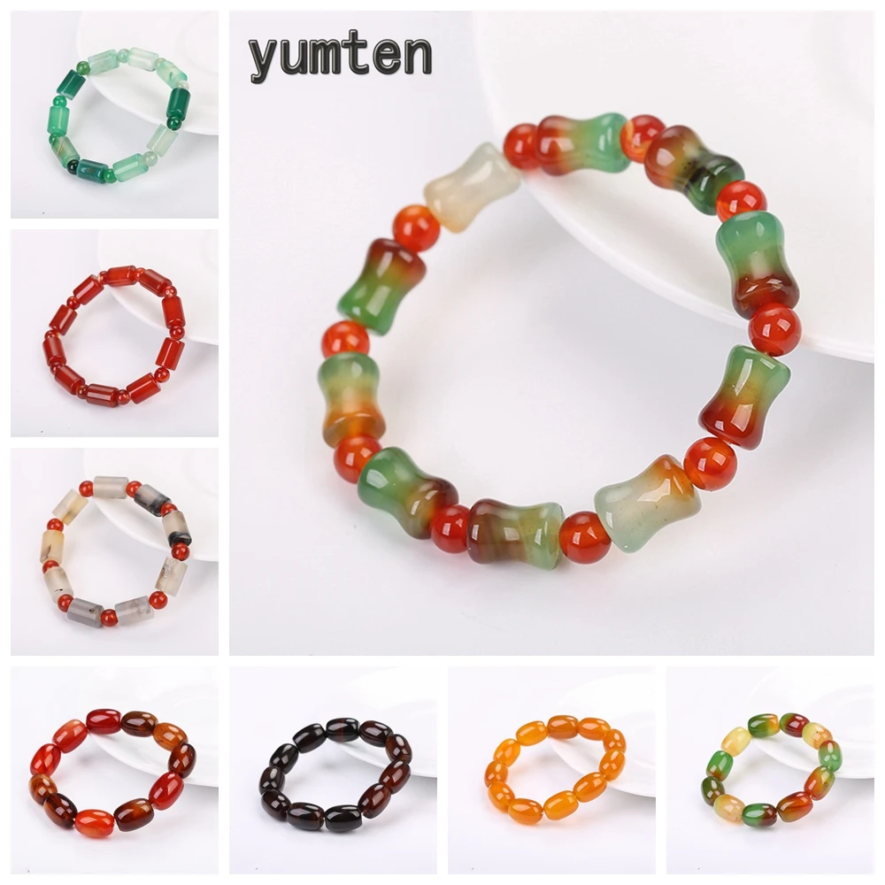 Yumten Beaded Bracelets Natural Semi-precious Stone Red Green Beads Fashion Accessories Power Gem Reiki Women Jewelry Charm Gift
Yumten Beaded Bracelets Natural Semi-precious Stone Red Green Beads Fashion Accessories Power Gem Reiki Women Jewelry Charm Gift