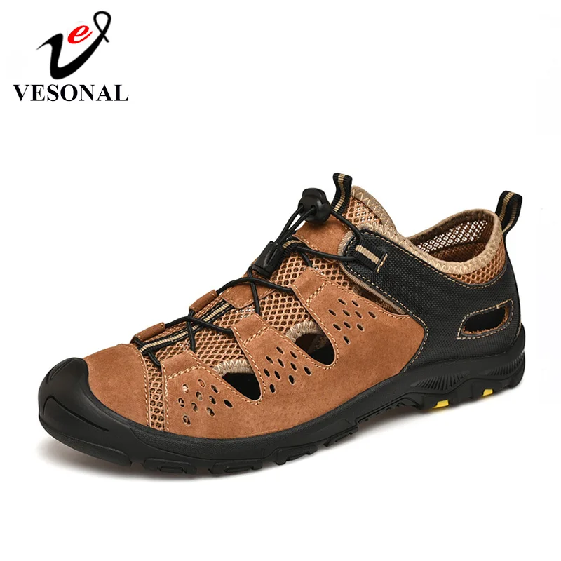 VESONAL 2019 Summer Genuine Leather Mesh Sneakers For Men Shoes Out door Breathable Hole Male Comfortable Footwear Adult Walking
VESONAL 2019 Summer Genuine Leather Mesh Sneakers For Men Shoes Out door Breathable Hole Male Comfortable Footwear Adult Walking