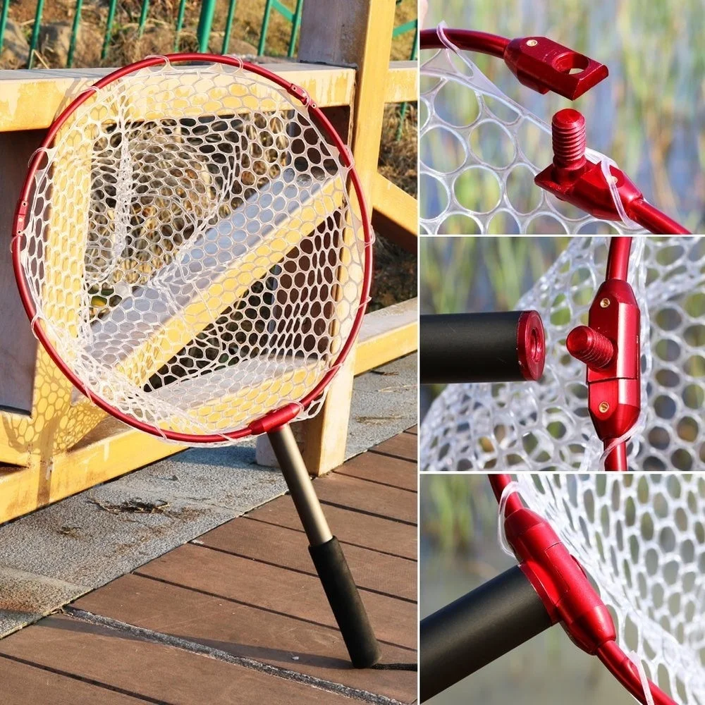 Mesh Fly Fishing Net with Aluminum Alloy Soft Rubber Mesh Trout Catch And Release Landing Net for Fly Fishing Tools
Mesh Fly Fishing Net with Aluminum Alloy Soft Rubber Mesh Trout Catch And Release Landing Net for Fly Fishing Tools