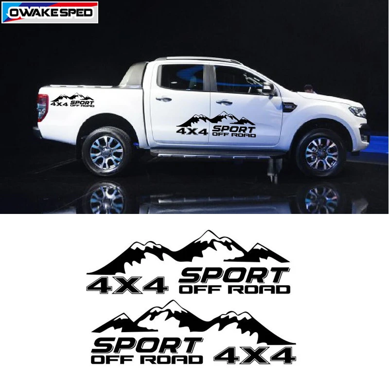 Stickers 2-4x4 Decals Universal 4x4 Decal Ford Offroad Truck Accessories