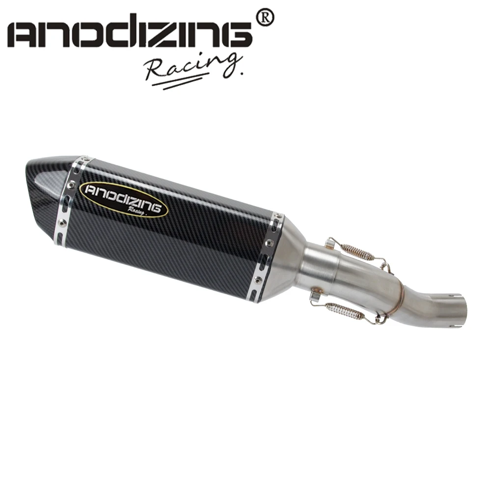 Motorcycle Exhaust System Middle Pipe Link Muffler Slip On For Honda CB 500 CB400 F/X CBR400R CBR500R 2013 2014 2015 SLIP-ON | Автомобили