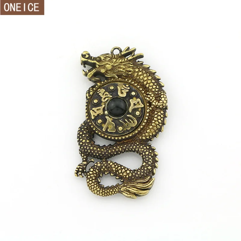 Vintage Brass Mini Dragon Model Feng Shui Turn Dragon Ball Pendant Car Safety Pure Copper Metal Crafts
Vintage Brass Mini Dragon Model Feng Shui Turn Dragon Ball Pendant Car Safety Pure Copper Metal Crafts
