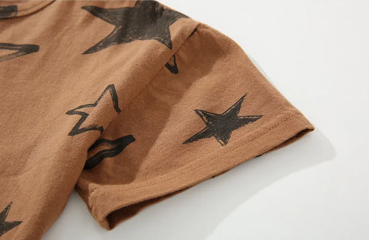 Fashion 2018 Kids Clothes Children T Shirts New Summer 2018 Star Printed Short Sleeve Tops For Teenage Baby Boys Tees Toddler T Shirt Clothing (4)