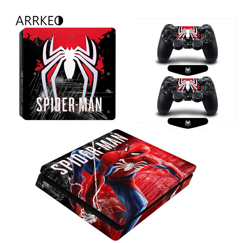 ARRKEO Popular Game Spider-Man Vinyl Decal Cover PS4 Slim Skin Sticker for Sony PlayStation 4 Slim Console & 2 Controllers Skins
ARRKEO Popular Game Spider-Man Vinyl Decal Cover PS4 Slim Skin Sticker for Sony PlayStation 4 Slim Console & 2 Controllers Skins
