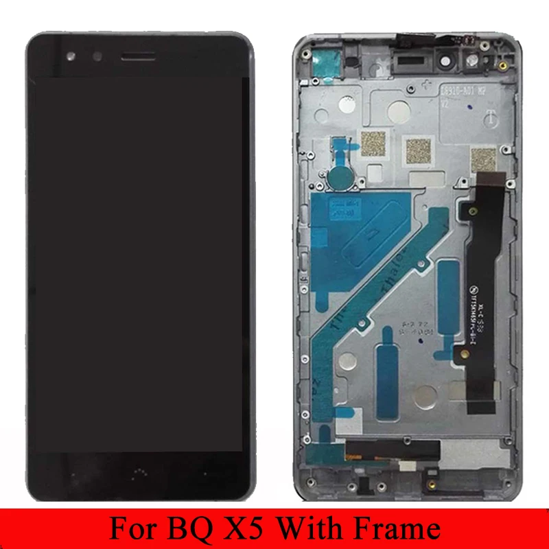 For BQ X5 LCD Display+Touch Screen Digitizer Sensor Assembly With/Without Frame For BQ Aquaris X5 LCD Screen
For BQ X5 LCD Display+Touch Screen Digitizer Sensor Assembly With/Without Frame For BQ Aquaris X5 LCD Screen