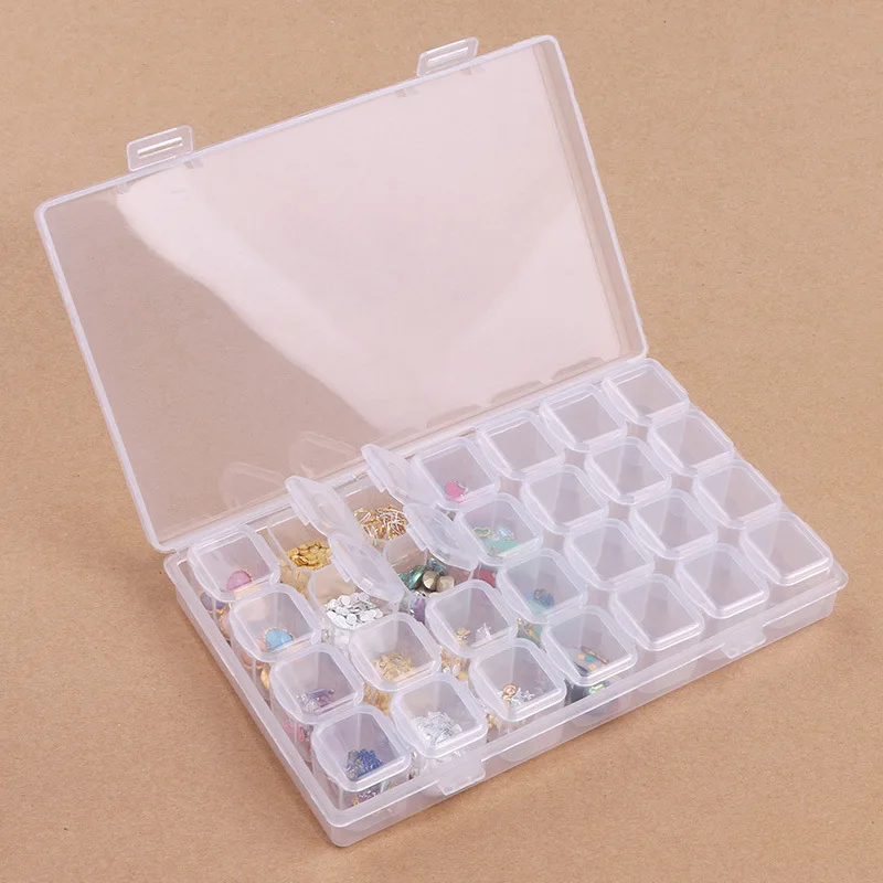28 Slots Diamond Painting kits Plastic Storage Box Nail Art Rhinestone Tools Beads Storage Box Case Organizer Holder
28 Slots Diamond Painting kits Plastic Storage Box Nail Art Rhinestone Tools Beads Storage Box Case Organizer Holder