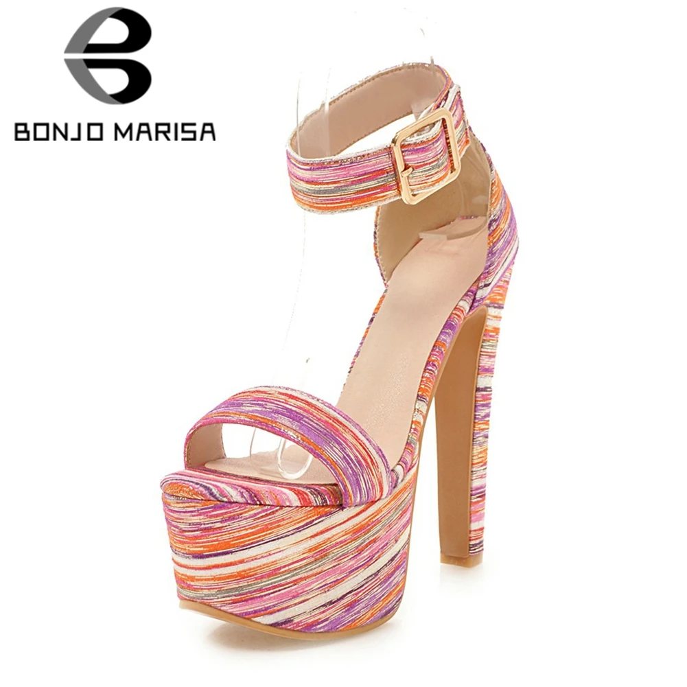 BONJOMARISA 2019 Summer Plus Size 33-48 Colorful Women Party Wedding Sandals 16 Cm High Heels Platform Shoes Woman Sexy Footwear
BONJOMARISA 2019 Summer Plus Size 33-48 Colorful Women Party Wedding Sandals 16 Cm High Heels Platform Shoes Woman Sexy Footwear