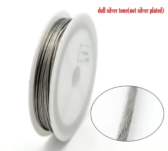 DoreenBeads Retail Silver Color Steel Beading Wire 1mm,sold per pack of 1 roll(9M)
DoreenBeads Retail Silver Color Steel Beading Wire 1mm,sold per pack of 1 roll(9M)