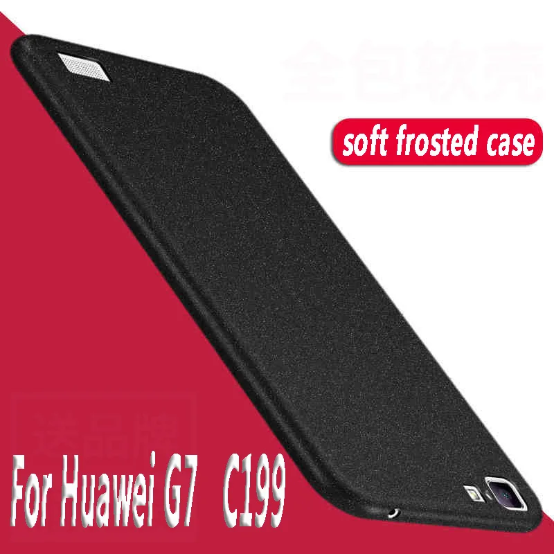 

Full Cover Silicon soft TPU shell for huawei Ascend G7 C199 Case For huawei Ascend G7 C199 Cell Phone Cover frosted Cases 5.5"