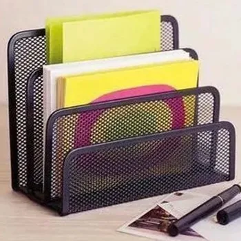 17.5*9*12.5CM Desktop File Holder Metal Mesh File Box Block Data Rack Document File Bar Box Storage Shelves Office Organizer
17.5*9*12.5CM Desktop File Holder Metal Mesh File Box Block Data Rack Document File Bar Box Storage Shelves Office Organizer