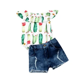 2019 Newborn Infant Toddler Baby Girl Clothes Set Summer Off Shoulder Cactus Sleeveless Ruffle Bodysuit Shorts 2PCs Outfits
2019 Newborn Infant Toddler Baby Girl Clothes Set Summer Off Shoulder Cactus Sleeveless Ruffle Bodysuit Shorts 2PCs Outfits