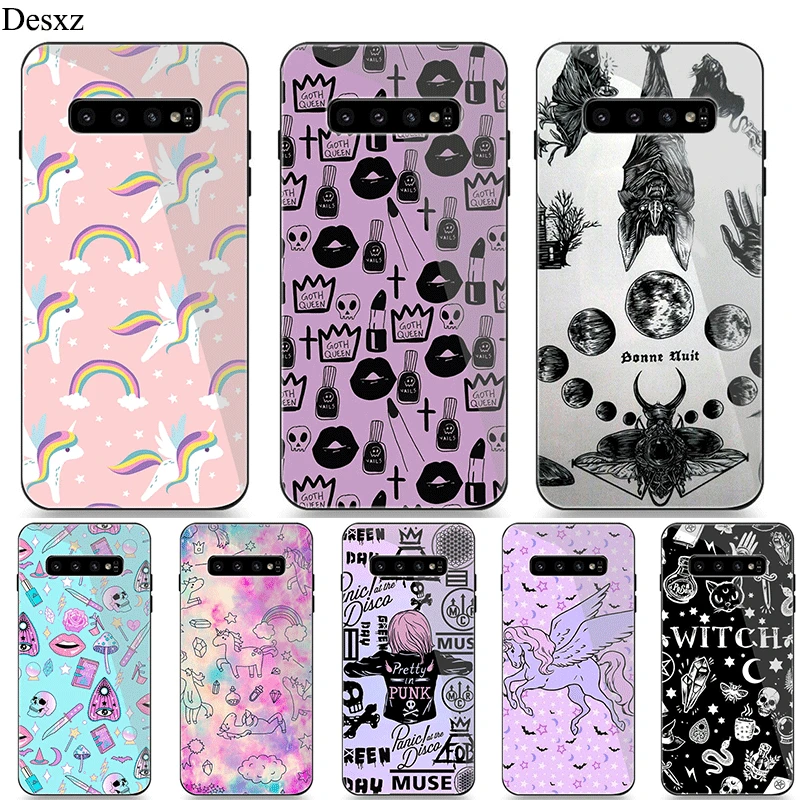 Phone Case Glass For Samsung A40 A50 A10 A20 A30 A60 A70 S10 S7 Edge S8 S9 Plus Note 8 9 Cover Girly Pastel Witch Goth
Phone Case Glass For Samsung A40 A50 A10 A20 A30 A60 A70 S10 S7 Edge S8 S9 Plus Note 8 9 Cover Girly Pastel Witch Goth