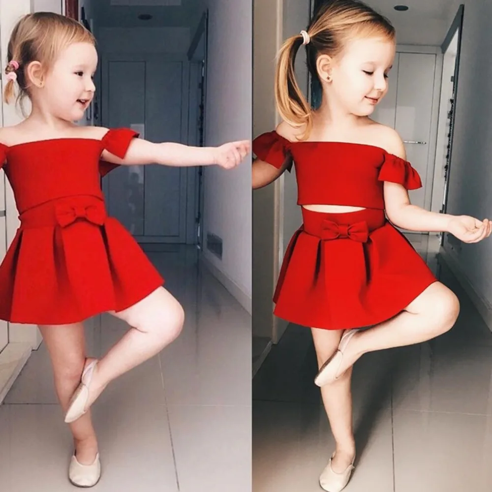 Summer Kids Dress For Girls Sleeveless Baby Girl Clothing Set Infant Toddler Girl Red Top+Dress Kids Dancing Performance Clothes
Summer Kids Dress For Girls Sleeveless Baby Girl Clothing Set Infant Toddler Girl Red Top+Dress Kids Dancing Performance Clothes