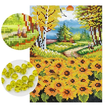 Needlework,DIY bead Cross stitch,Embroidery stitch sunflower,women Precise Printed scenic Pattern cross stitching,wall decoratio
Needlework,DIY bead Cross stitch,Embroidery stitch sunflower,women Precise Printed scenic Pattern cross stitching,wall decoratio