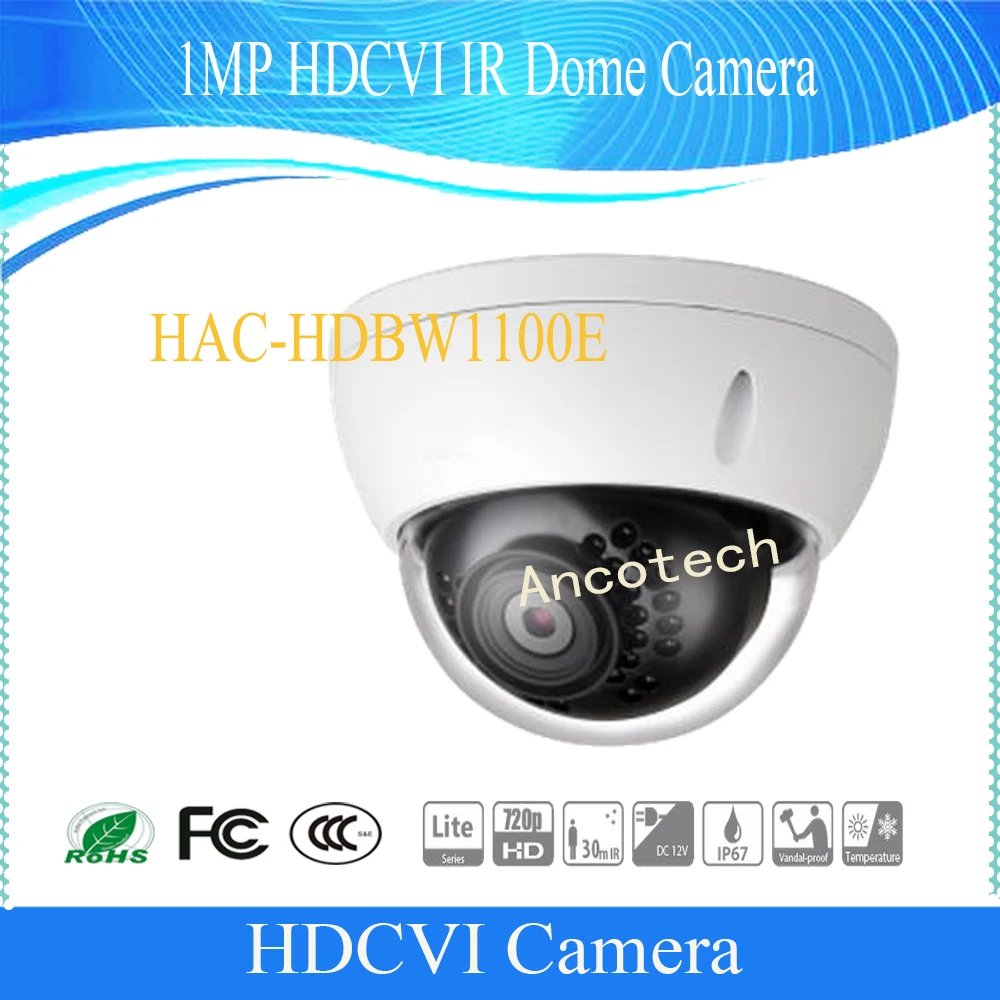 Free Shipping DAHUA CCTV 1MP 720P HDCVI IR Dome Camera IP67 IK10 Smart IR DH-HAC-HDBW1100E
Free Shipping DAHUA CCTV 1MP 720P HDCVI IR Dome Camera IP67 IK10 Smart IR DH-HAC-HDBW1100E