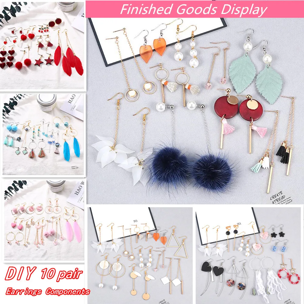 10 Pair DIY Earrings Accessories Components DIY Beads Jewelry Making Handmade Earrings Crafts Material Earrings Eardrop Makings
10 Pair DIY Earrings Accessories Components DIY Beads Jewelry Making Handmade Earrings Crafts Material Earrings Eardrop Makings