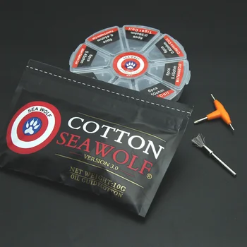SEA WOLF 8 in 1 Prebuilt Coil Organic Cotton Clapton Coil Alien Tiger Hive Quad Flat twisted Fused Heating Wire
SEA WOLF 8 in 1 Prebuilt Coil Organic Cotton Clapton Coil Alien Tiger Hive Quad Flat twisted Fused Heating Wire