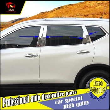 8PCS Stainless Steel Window Center Pilliar Trim Decoration Strips Window Strip Sequins Car Styling For Nissan X-Trail 2014-2016
8PCS Stainless Steel Window Center Pilliar Trim Decoration Strips Window Strip Sequins Car Styling For Nissan X-Trail 2014-2016