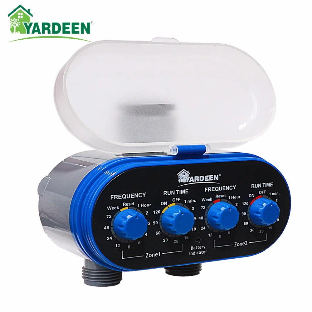 Garden Two Outlets US. Standard Ball Valve Water Timer Garden Irrigation System Controller Automatic Watering Timer
Garden Two Outlets US. Standard Ball Valve Water Timer Garden Irrigation System Controller Automatic Watering Timer