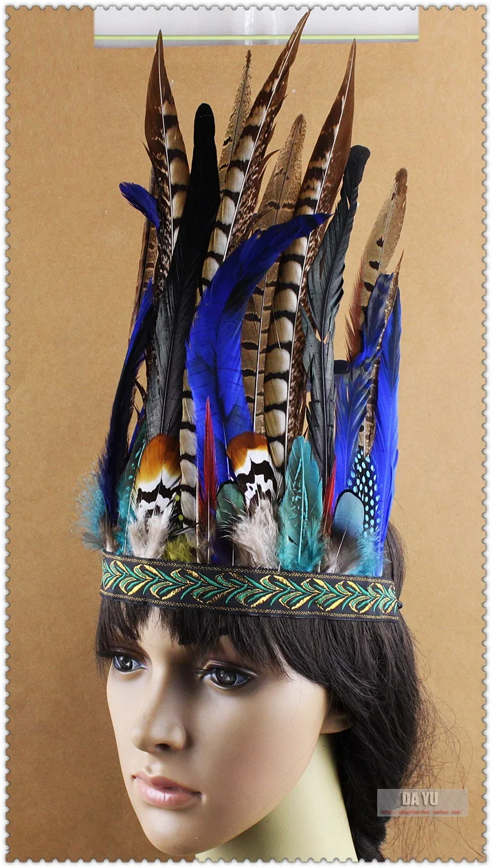 10 inch indian feather headdress Hand made native american costumes feather headdress feather headband
10 inch indian feather headdress Hand made native american costumes feather headdress feather headband