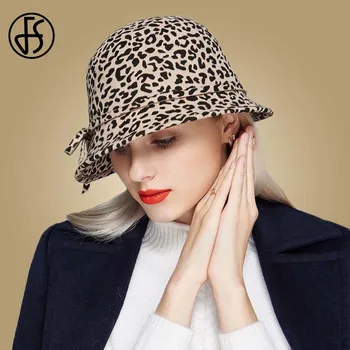FS Women Leopard Hats Wool Fedoras Felt Ladies For Winter Wide Brim Bowler Cap Bowknot Vintage Cloche Hat
FS Women Leopard Hats Wool Fedoras Felt Ladies For Winter Wide Brim Bowler Cap Bowknot Vintage Cloche Hat