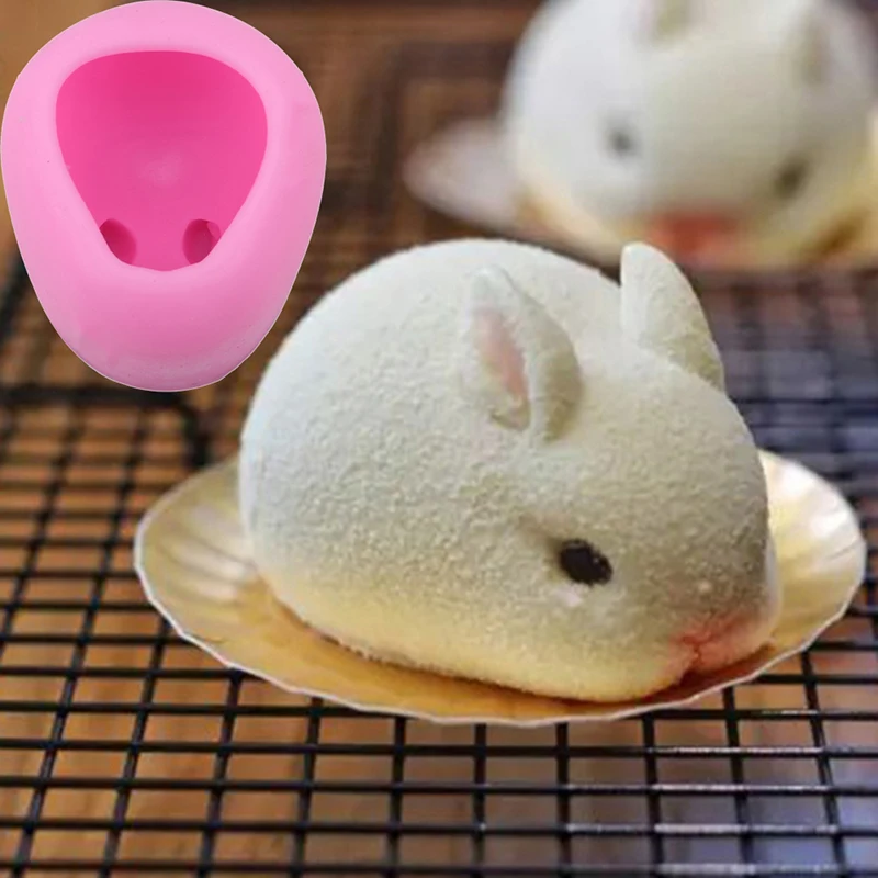 3D Cartoon Easter Bunny Mold Silicone Rabbit Mousse Candy Ice Cream Chocolate Mold Fondant cake decoration accessories
3D Cartoon Easter Bunny Mold Silicone Rabbit Mousse Candy Ice Cream Chocolate Mold Fondant cake decoration accessories