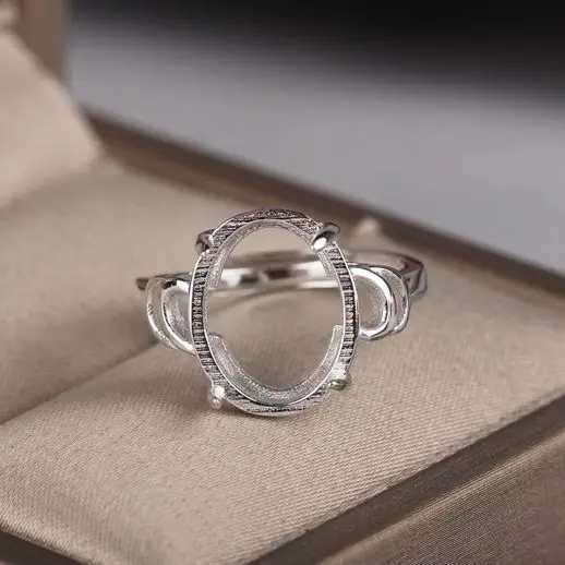 925 Sterling Silver Women Ring 11x14mm Oval Cabochon Semi Mount Engagement Wedding Ring Fine Jewelry Adjustable Open
925 Sterling Silver Women Ring 11x14mm Oval Cabochon Semi Mount Engagement Wedding Ring Fine Jewelry Adjustable Open