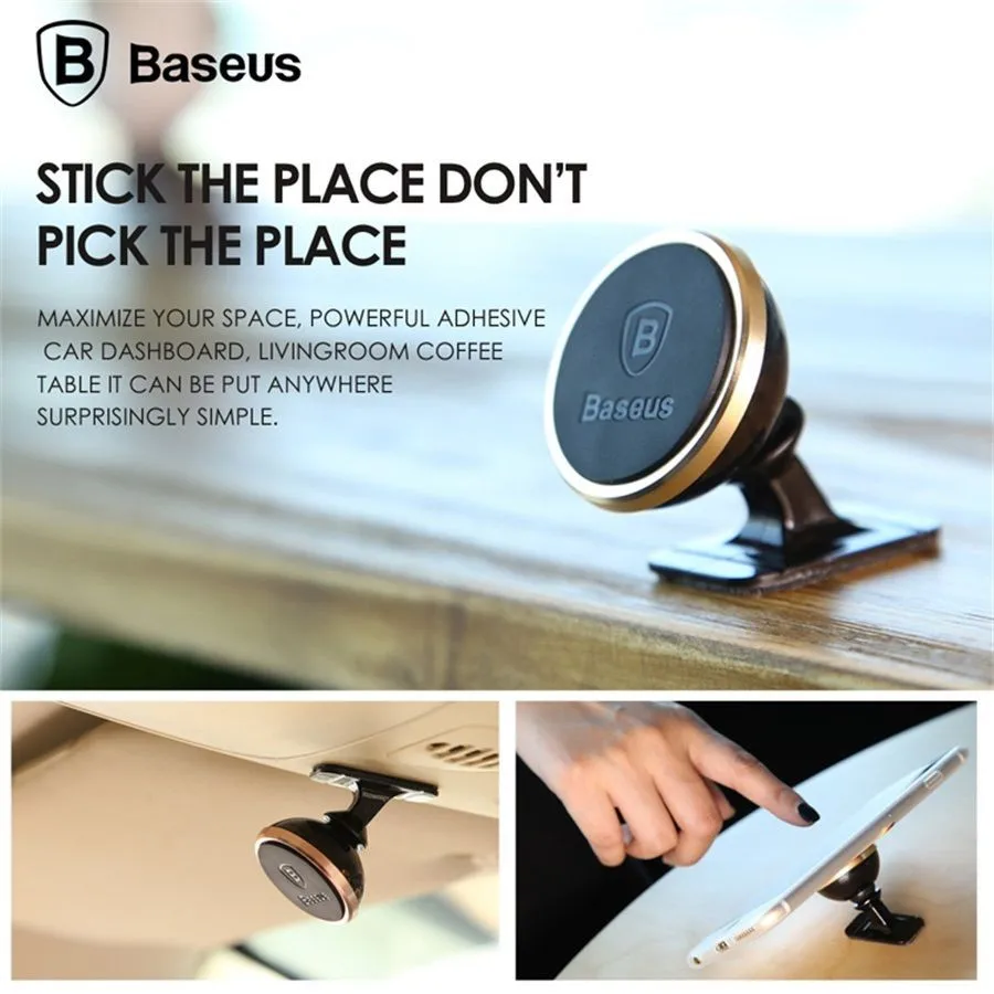 

Baseus Universal Car Phone Holder 360° Rotating Car Holder Magnetic Mount Stand For Smart Phone Suporte Telemovel Para Carro