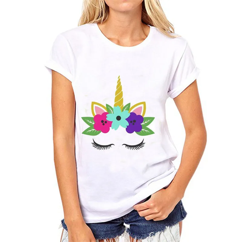 LUSLOS Unicorn Print Women Cotton Summer T Shirt Lady Slim White Causal Super Soft O Neck Girl Short Sleeve
LUSLOS Unicorn Print Women Cotton Summer T Shirt Lady Slim White Causal Super Soft O Neck Girl Short Sleeve