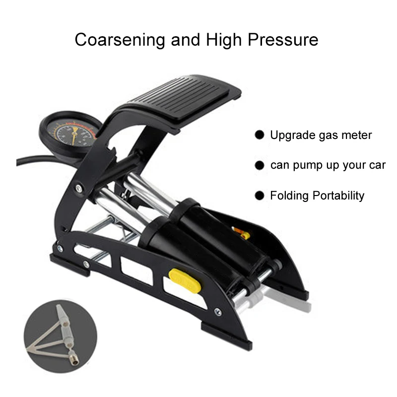 Bicycle Pumps Mini Portable High-pressure Bicycle Pump Pedal Cycling Pumps Straddling Inflator for Mountain Bike
Bicycle Pumps Mini Portable High-pressure Bicycle Pump Pedal Cycling Pumps Straddling Inflator for Mountain Bike