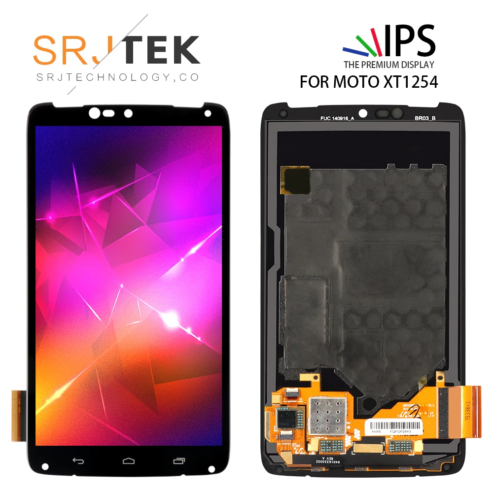 SRJTEK 5.2" For Motorola Moto Droid Turbo XT1254 XT1225 LCD Display Touch Screen Digitizer With Frame Assembly Replacements
SRJTEK 5.2" For Motorola Moto Droid Turbo XT1254 XT1225 LCD Display Touch Screen Digitizer With Frame Assembly Replacements