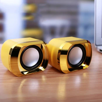 USB 2.0 Notebook Speakers Wired Stereo Mini Computer Speaker for Desktop Laptop Notebook PC MP3 MP4 3.5mm AUX IN gold
USB 2.0 Notebook Speakers Wired Stereo Mini Computer Speaker for Desktop Laptop Notebook PC MP3 MP4 3.5mm AUX IN gold