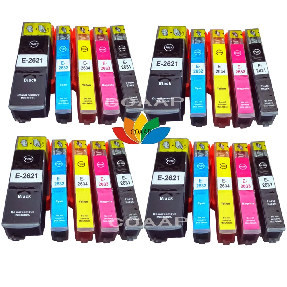 20x ink cartridge Compatible 26XL T2635 for Epson XP-510 XP-520 XP-600 XP-605 XP-610 XP-615 XP-620 XP-625 printer
20x ink cartridge Compatible 26XL T2635 for Epson XP-510 XP-520 XP-600 XP-605 XP-610 XP-615 XP-620 XP-625 printer