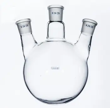 1000ml Laboratory Borosilicate Glass 24/29 Joint Glass Flask round bottom with three necks
1000ml Laboratory Borosilicate Glass 24/29 Joint Glass Flask round bottom with three necks
