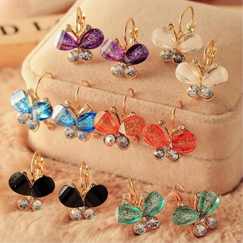 New Fashion Korea Style Wings Rhinestones Purple Bow Butterfly Stud Earrings for Women CED18
New Fashion Korea Style Wings Rhinestones Purple Bow Butterfly Stud Earrings for Women CED18