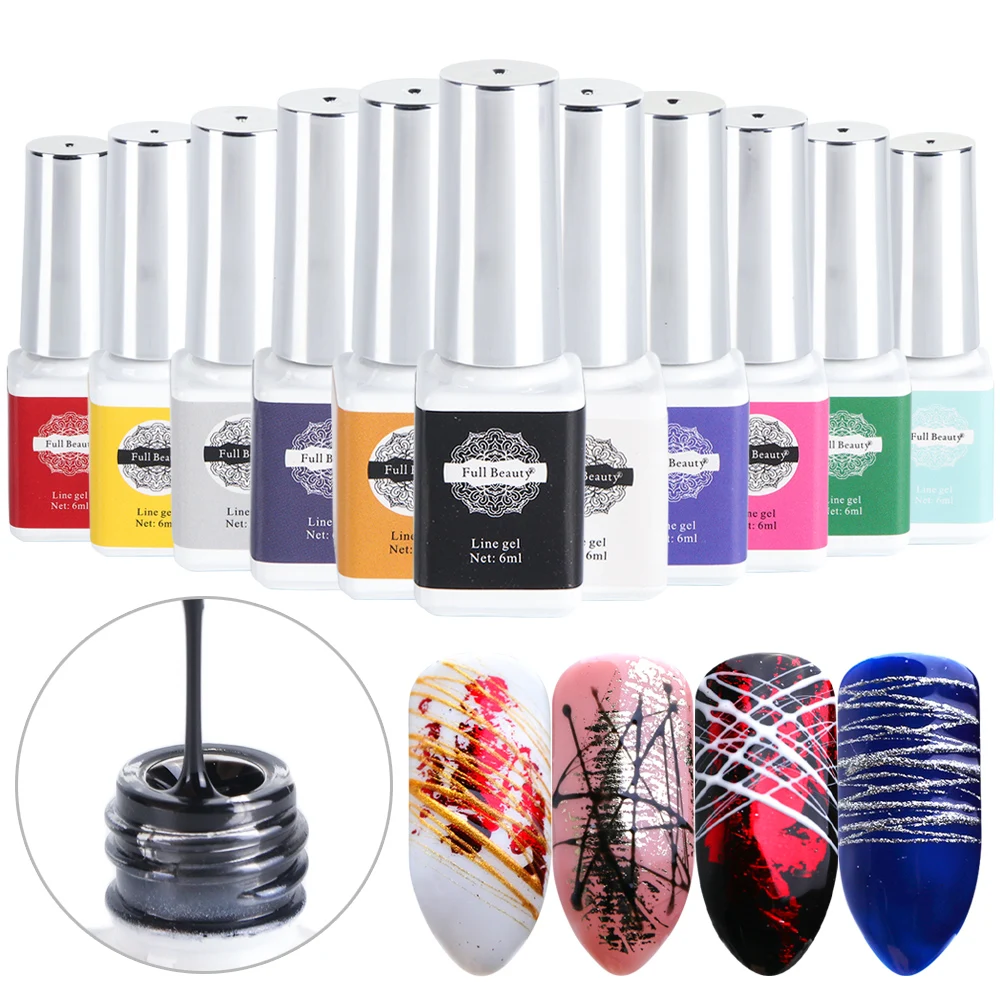 12pcs Spider Gel Polish Web Painting Gel Lacquer Varnish Point Line Soak-off Gel Lak UV Color Hybrid Nail Art Manicure JI731-1
12pcs Spider Gel Polish Web Painting Gel Lacquer Varnish Point Line Soak-off Gel Lak UV Color Hybrid Nail Art Manicure JI731-1