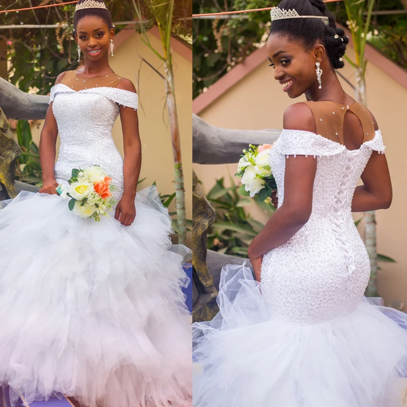2020 New African Beading Sequined Sexy Illusion Mermaid Wedding Dress Vintage Wedding Gown Bride Dress Vestido De Noiva
2020 New African Beading Sequined Sexy Illusion Mermaid Wedding Dress Vintage Wedding Gown Bride Dress Vestido De Noiva