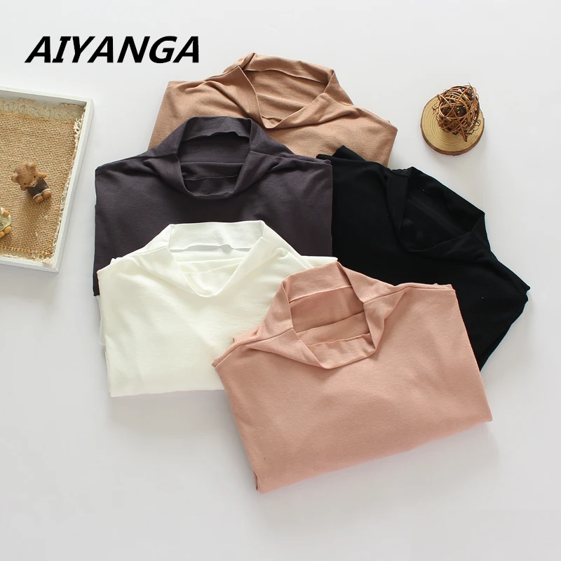 T Shirt Women Clothes 2018 Spring Thin Turtleneck Tshirt Long Sleeve Tops Womens Cotton Casual Tee Shirt Femme Poleras Mujer
T Shirt Women Clothes 2018 Spring Thin Turtleneck Tshirt Long Sleeve Tops Womens Cotton Casual Tee Shirt Femme Poleras Mujer