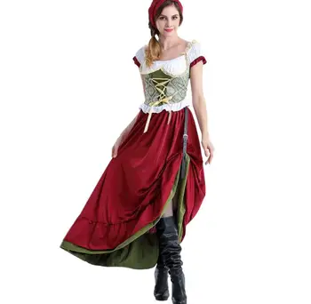 Halloween European Traditional Costume Cute Girl Lolita Dress Working Cloth Beautiful Beer Suit 
Halloween European Traditional Costume Cute Girl Lolita Dress Working Cloth Beautiful Beer Suit