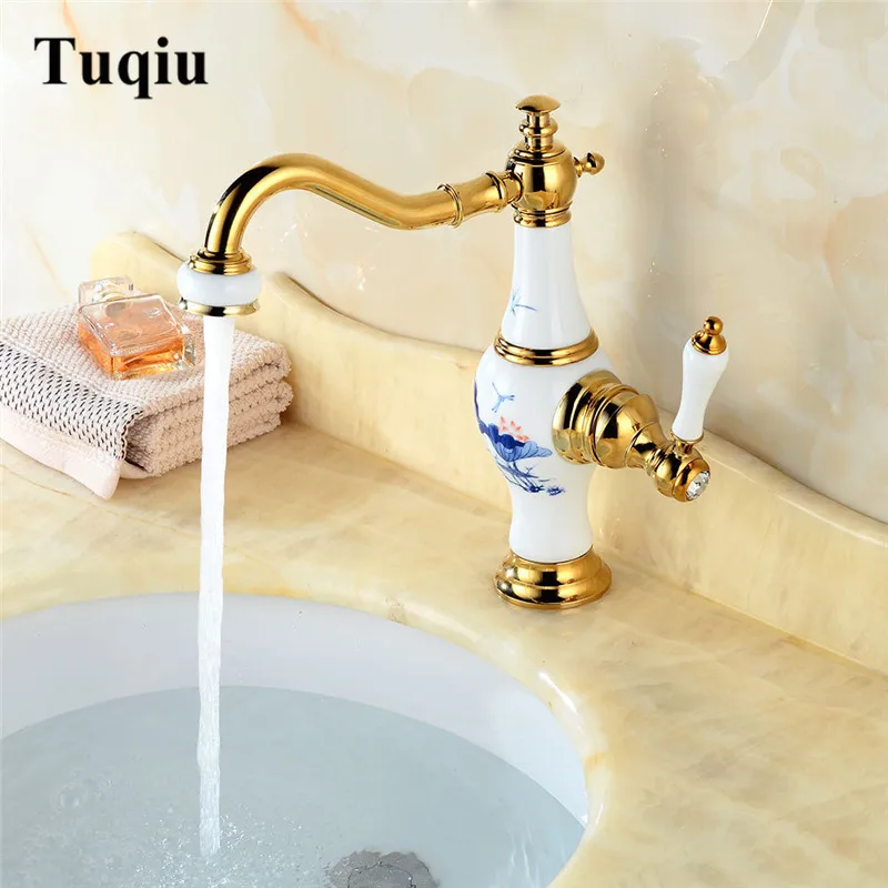 Sink Faucet Basin Faucet Brass and Ceramic Deck Mounted Vase Style Brass Bathroom Faucet Tap Hot and Cold Mixer Tap Basin Mixer
Sink Faucet Basin Faucet Brass and Ceramic Deck Mounted Vase Style Brass Bathroom Faucet Tap Hot and Cold Mixer Tap Basin Mixer