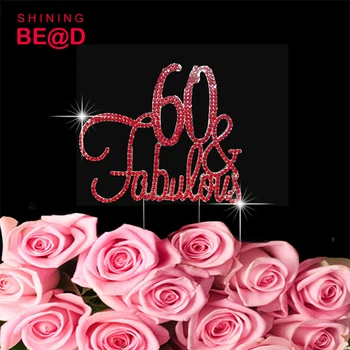 10 pcs /lot +60 & Fabulous Silver Birthday Cake Topper - 60th Birthday - Premium Red Rhinestones (60 & Fabulous Silver)
10 pcs /lot +60 & Fabulous Silver Birthday Cake Topper - 60th Birthday - Premium Red Rhinestones (60 & Fabulous Silver)
