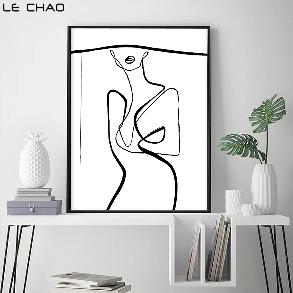 LECHAO Abstract Art Pictures for Living Rooms Modern Line Fashion Women Drawing Home Decor Canvas Painting Unframed
LECHAO Abstract Art Pictures for Living Rooms Modern Line Fashion Women Drawing Home Decor Canvas Painting Unframed